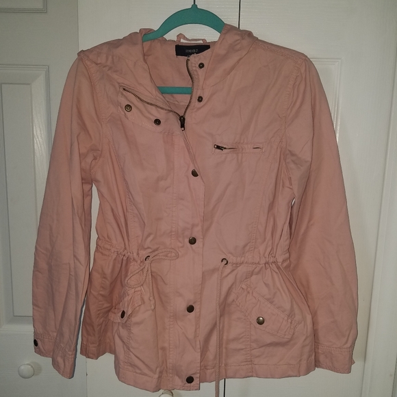Forever 21 Jackets & Blazers - F21 light pink utility jacket